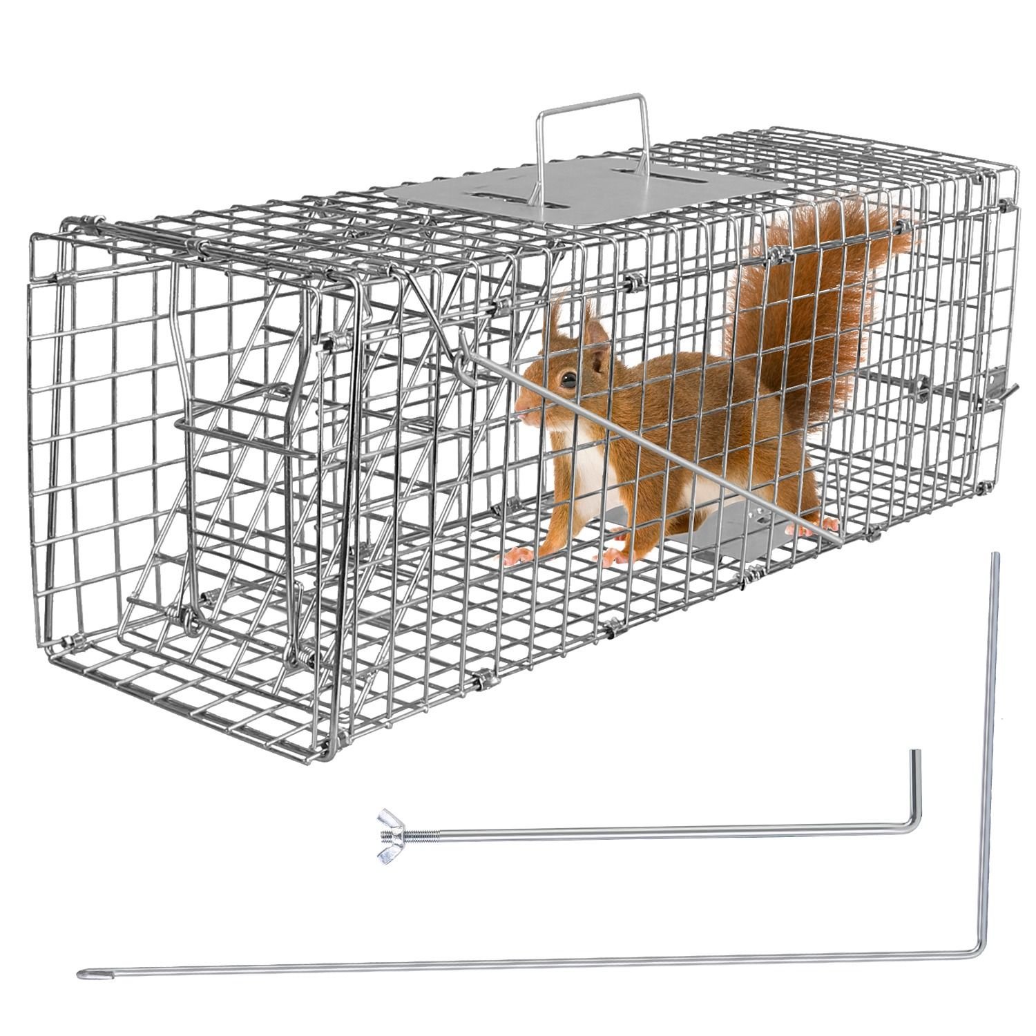 Humane Release Humane Cat Trap Cage Catch Release Live Animal Rodent Cage Collapsible ...