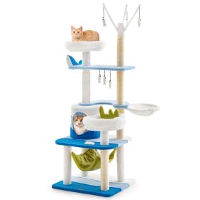 1PC Multi-level Cat Tower with Sisal Covered Scratching Posts