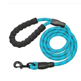 Reflective Dog Leash Nylon Pet Dog Leash Rope For Small Medium Large Dogs Walking Training Pet Suppiles (Option: Blue)