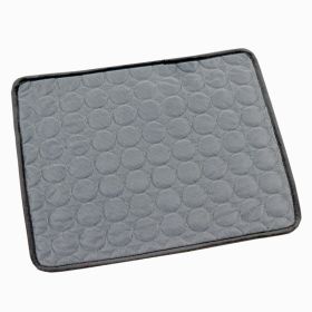 Dog Cooling Mat Summer Pets Cold Bed Extra Large For Small Big Dogs Pet Accessories Cat Durable Blanket Sofa Cat Ice Pad Blanket Pet Products (Option: Dark Gray 2-S50*40cm)
