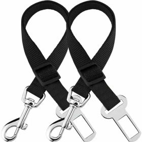 2 Pack Cat DOG PET Safety Seatbelt Car Vehicle Seat Belt Adjustable Harness Lead (Option: 2PC)