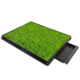 Dog Potty Training Artificial Grass Pad Pet Cat Toilet Trainer Mat Puppy Loo Tray Turf For Small Medium Dogs Indoor Outdoor Use (Type: DogTrainingGrass)